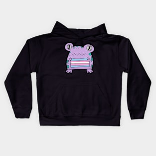 Trans Pride Croaker Kids Hoodie